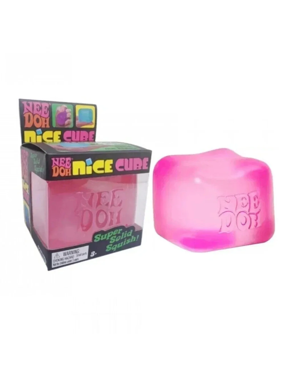 NeeDoh Nice Ice Baby Small Cube Fidget Squish Toy Nee Doh Mini Squeeze Ball NEW